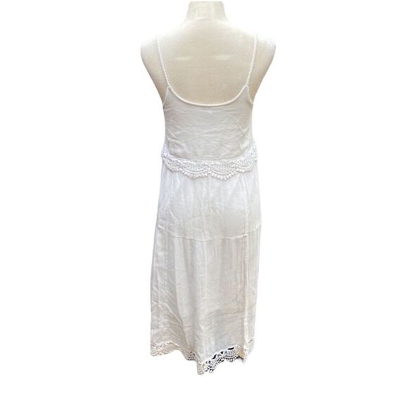 Red Camel Eggshell White Sleeveless Midi Dress, Size S - Picture 2 of 7